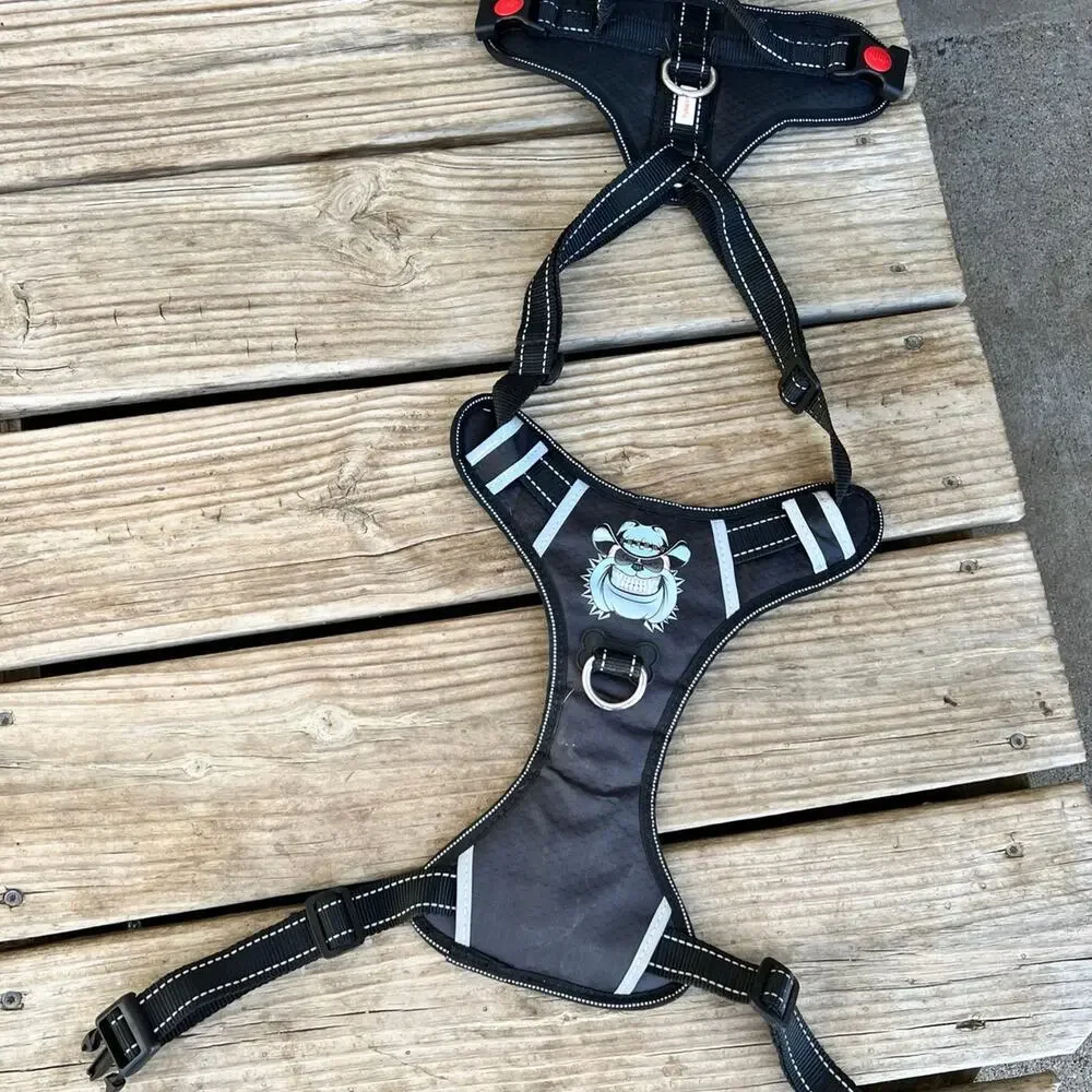TIANYAO size M-L, no tug, soft reflective outdoor adjustable dog harness